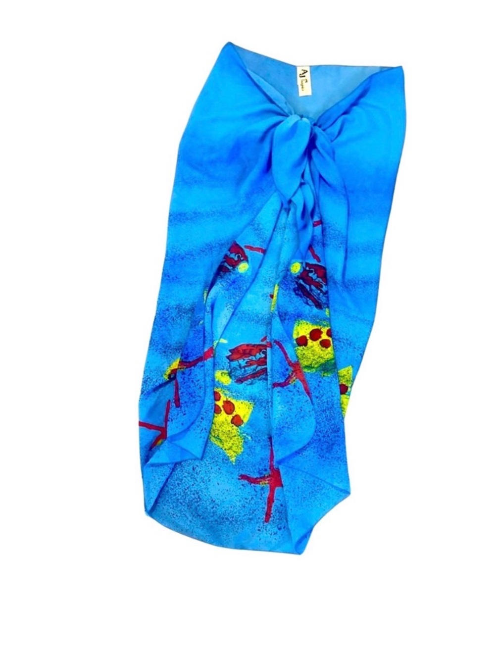AJ Tropics Sheer Polyester Swim/Beach Wrap